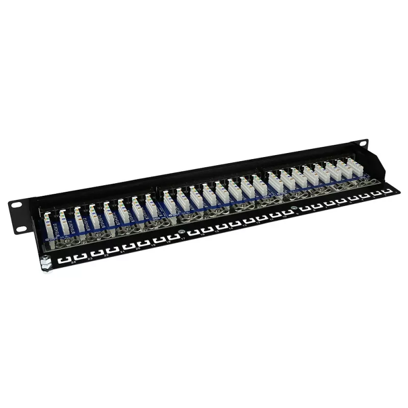 ACT Patchpanel CAT5E ekranuotas 24 prievadai su dangteliu