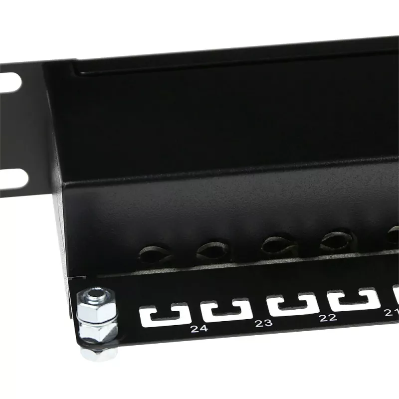 ACT Patchpanel CAT5E ekranuotas 24 prievadai su dangteliu