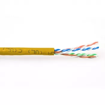 Patch laidas ACT CAT6A U/UTP PVC 305 m geltonas