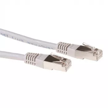 ACT pilkas 20 metrų LSZH SFTP CAT6A jungiamasis kabelis su RJ45 jungtimis