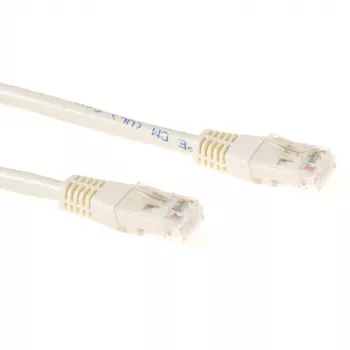 ACT Ivory 30 metrų U/UTP CAT6 jungiamasis kabelis su RJ45 kištukais