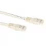 ACT Ivory 30 metrų U/UTP CAT6 jungiamasis kabelis su RJ45 kištukais