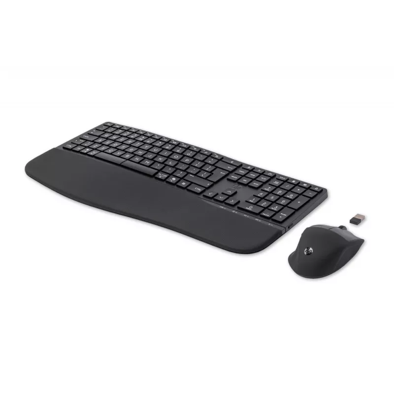 HP 680 Comfort Dual-Mode klaviatūros ir pelės rinkinys, belaidis RF + Bluetooth, QWERTY, juoda, su pele