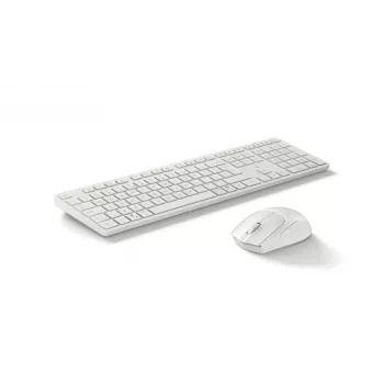 Belaidė klaviatūros ir pelės kombinacija KINGSTON 490C, pilno dydžio, RF + Bluetooth, balta