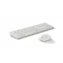 Belaidė klaviatūros ir pelės kombinacija KINGSTON 490C, pilno dydžio, RF + Bluetooth, balta