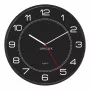 Sieninis / stalinis laikrodis Unilux 400094568 – kvarcinis, apvalus, juodas, 57,5 cm skersmens, maitinamas AA baterija