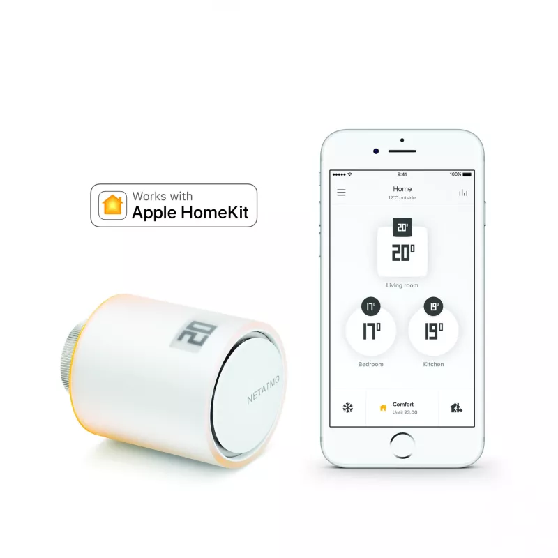 Netatmo NAV-EN išmanusis radiatoriaus vožtuvas, skirtas naudoti patalpose