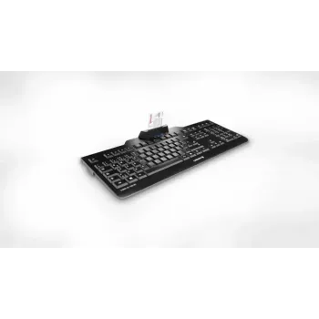 Laidinė klaviatūra Cherry KC 1000 SC, pilno dydžio, USB, QWERTY, 109 klavišų, 1,8 m laidas, juoda