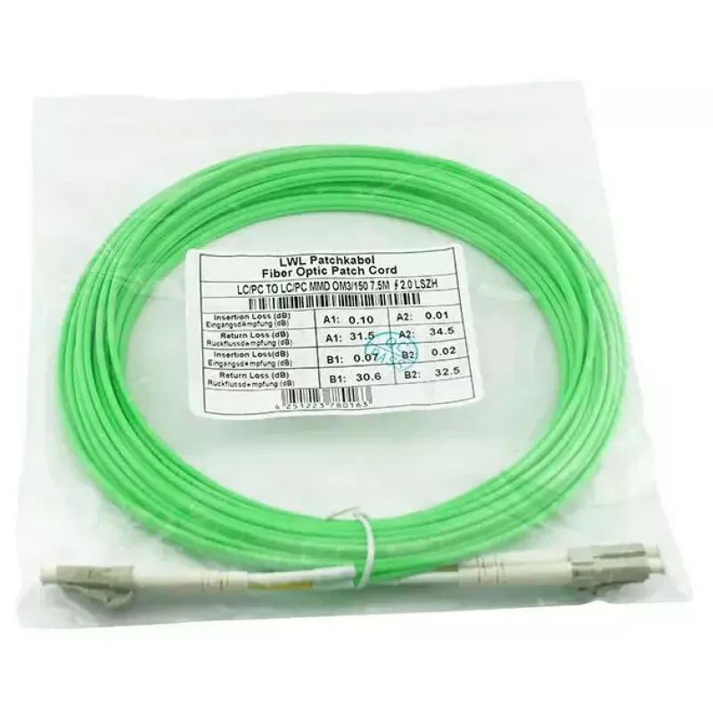 Skaidulinis optinis kabelis BlueOptics SFP3131GU15MK LC OM5 15 m Žalias
