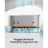 ICY BOX 7-in-1 USB Type-C Docking Station su M.2 NVMe lizdu, SSD, atminties kortele, M.2, 4 TB, USB 3.2 Gen 2 (3.1 Gen 2) Type-C, sidabrinė, aliuminis
