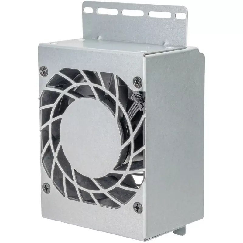 CPU aušintuvas SILVERSTONE RAC45-FC-801 kompaktiškas 80 mm ventiliatorius, sidabrinis/juodas