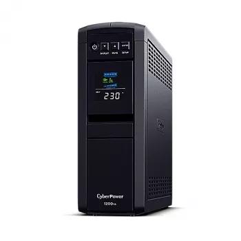 Nepertraukiamo maitinimo šaltinis CyberPower CP1200EIPFCLCD, linijinis-interaktyvus, 1,2 kVA / 720 W, 6 AC lizdai