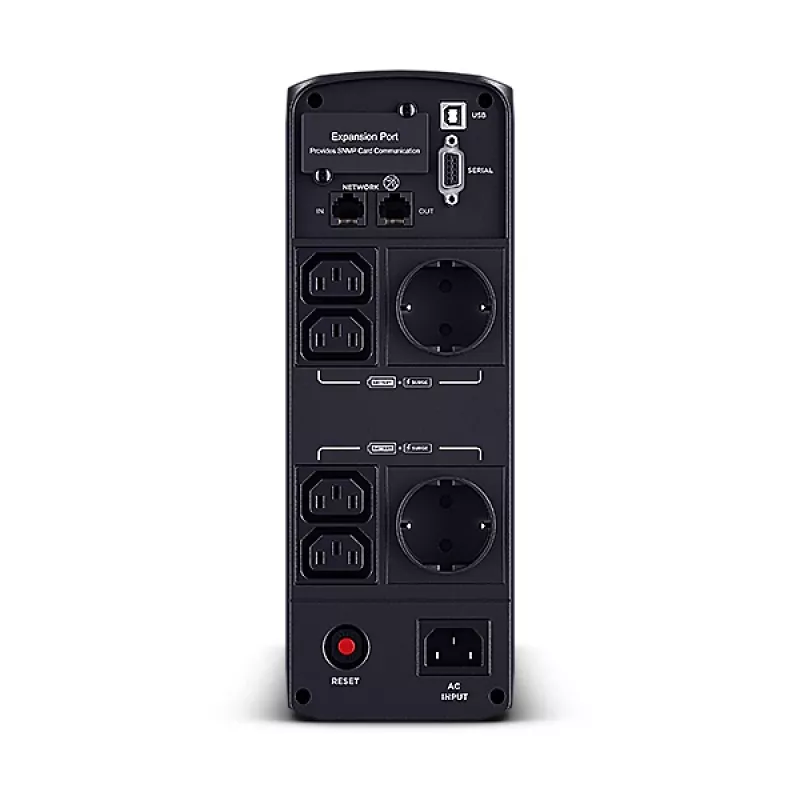 Nepertraukiamo maitinimo šaltinis CyberPower CP1200EIPFCLCD, linijinis-interaktyvus, 1,2 kVA / 720 W, 6 AC lizdai