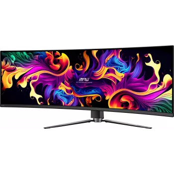 Monitorius MSI MPG 491CQPX QD-OLED 124,5 cm (49 colių) 5120 x 1440 pikselių Dual QHD juodas