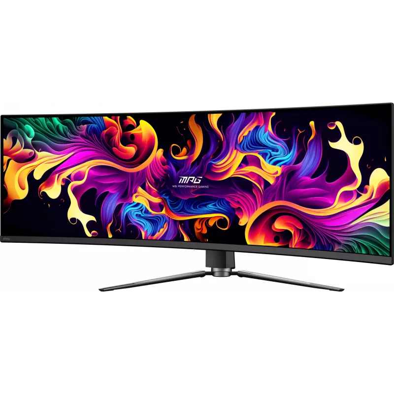Monitorius MSI MPG 491CQPX QD-OLED 124,5 cm (49 colių) 5120 x 1440 pikselių Dual QHD juodas