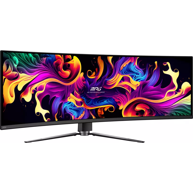 Monitorius MSI MPG 491CQPX QD-OLED 124,5 cm (49 colių) 5120 x 1440 pikselių Dual QHD juodas