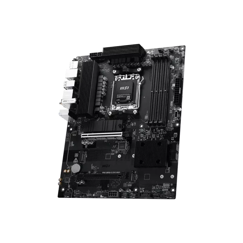 Motininė plokštė MSI PRO B850-S EVO WIFI – AMD B850, Socket AM5, ATX, DDR5, Wi-Fi 7, 2.5GbE