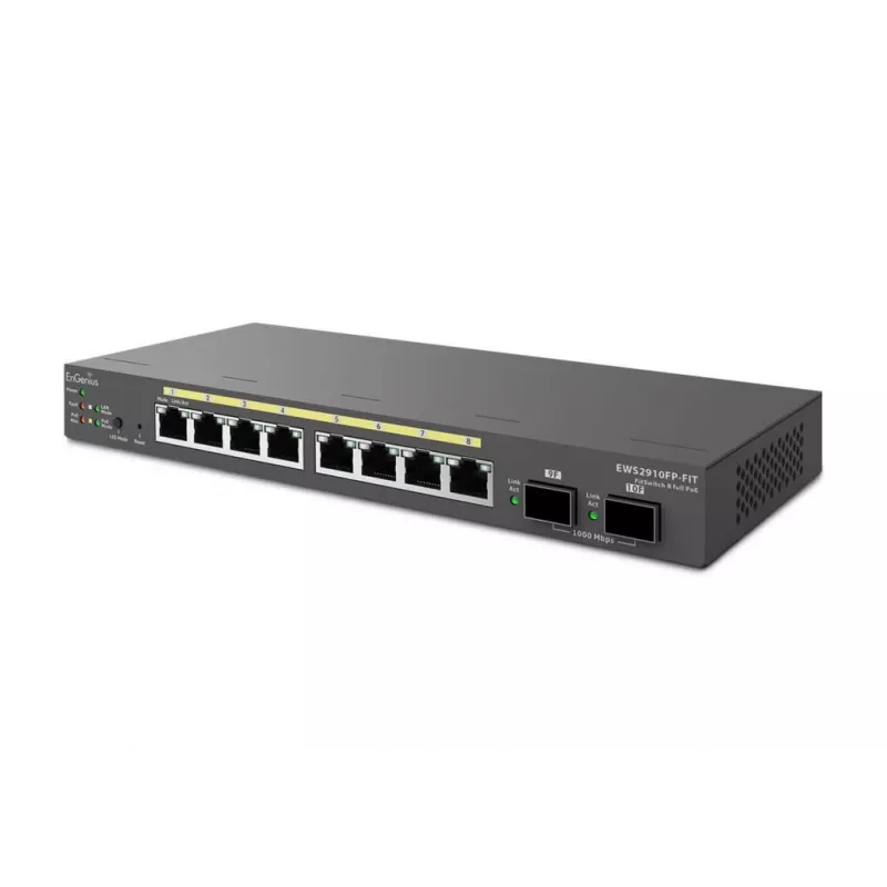 Valdomas jungiklis EnGenius FitSwitch 8 Full PoE 8 prievadai Gigabit Ethernet