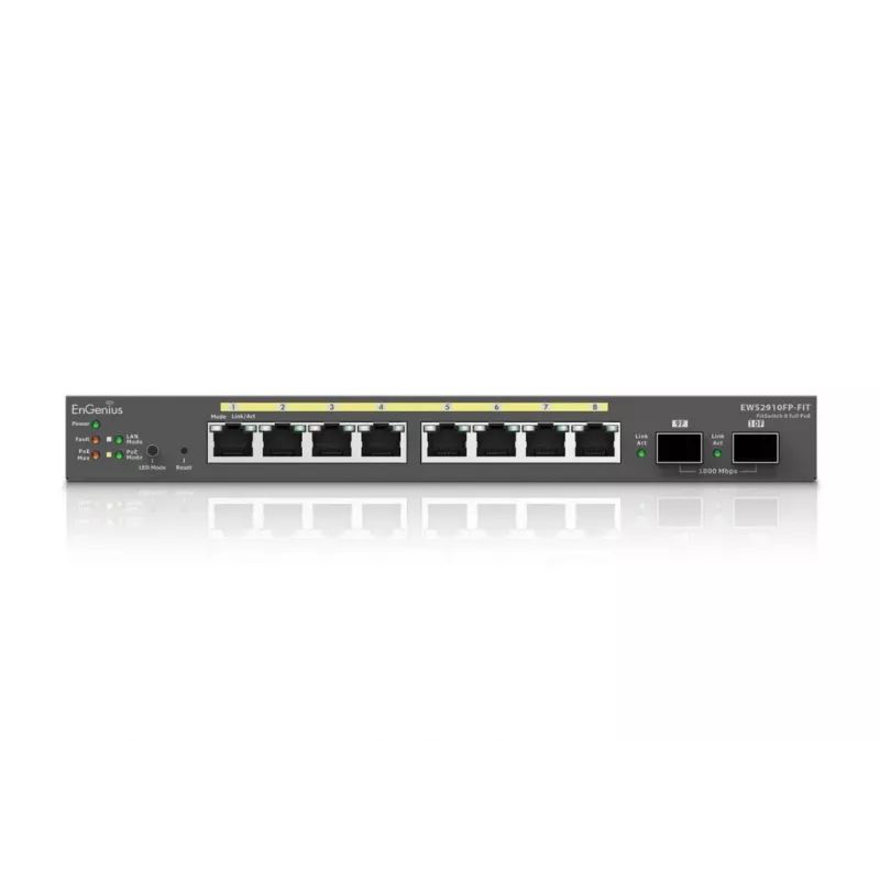 Valdomas jungiklis EnGenius FitSwitch 8 Full PoE 8 prievadai Gigabit Ethernet