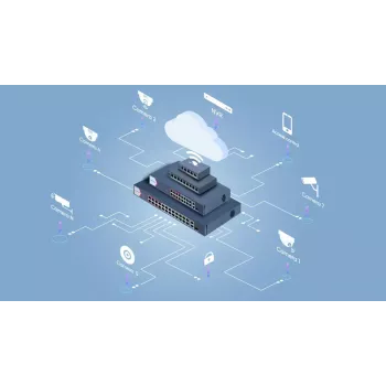 Valdomas tinklo jungiklis Hikvision DS-3E1106P-EI 4 prievadai Fast Ethernet PoE