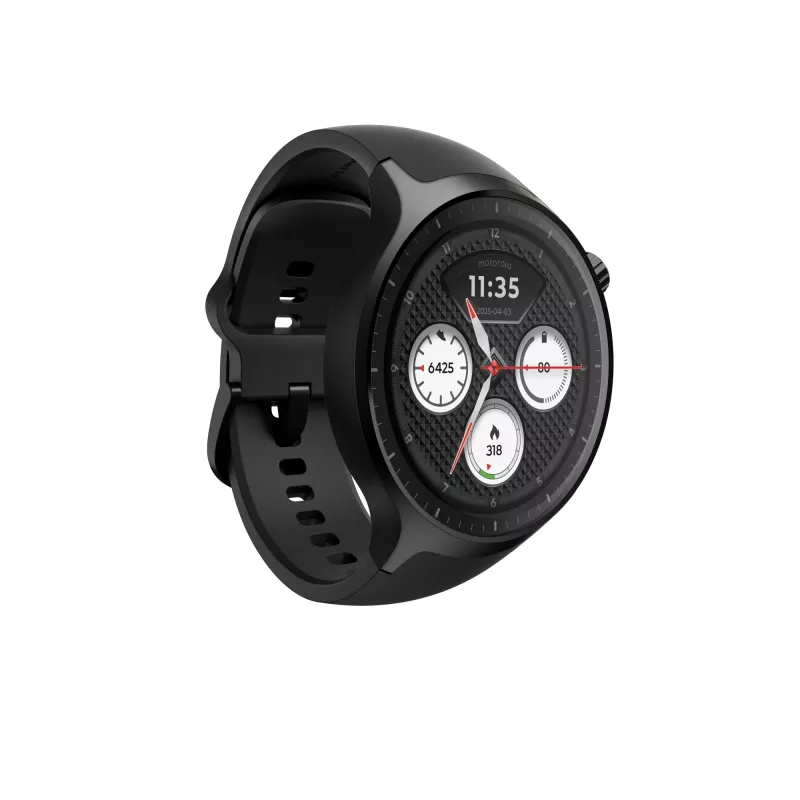 Motorola Moto Watch 47 mm juodas OLED GPS išmanusis laikrodis