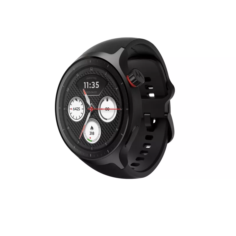 Motorola Moto Watch 47 mm juodas OLED GPS išmanusis laikrodis