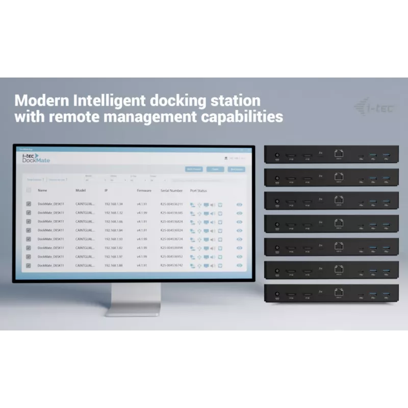 i-tec Thunderbolt 4 Intelektuali Dviejų Ekranų Dokų Stotelė su 90 W įkrovimu