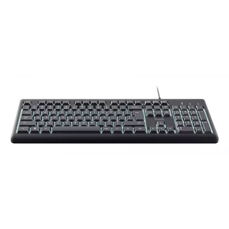 Trust Primo apšviesta klaviatūra USB QWERTY JAV anglų juoda