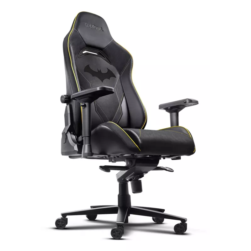 Žaidimų kėdė TRUST 25787 – paminkštinta, juoda, iki 150 kg, 710×750 mm, aukštis iki 134 cm