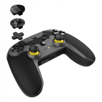 Žaidimų pultas TRUST 25789 — Juodas Bluetooth/USB valdiklis, skirtas Android, Nintendo Switch, PC, iOS, 8 m diapazonas, 3 m laidas
