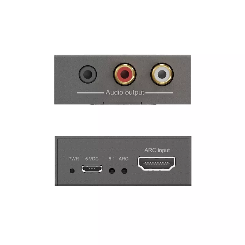 Marmitek Connect ARC13 pilkas – HDMI garso ištraukiklis su ARC ir CEC palaikymu