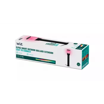 Signify WiZ Bollard Starter Kit išmanusis kelio šviestuvas – LED, 220–240 V, juodas, 108,5×108,5×518 mm