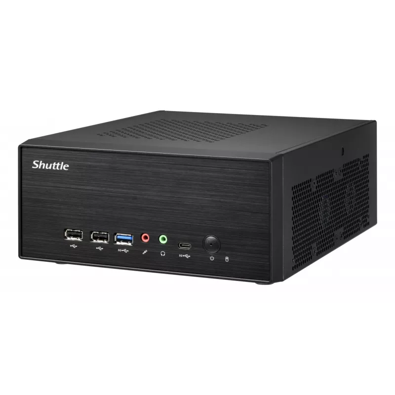 Shuttle XPC slim Barebone XB860G2 - S1851, Intel B860, 1xDP, 2xHDMI, 2 PCIe lizdai (1x 16X ir 1x X1), 2x Intel LAN (1G + 2.5G), 8x USB, 3x M.2, 24/7 nuolatinis darbas