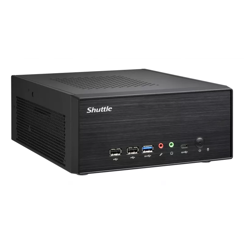Shuttle XPC slim Barebone XB860G2 - S1851, Intel B860, 1xDP, 2xHDMI, 2 PCIe lizdai (1x 16X ir 1x X1), 2x Intel LAN (1G + 2.5G), 8x USB, 3x M.2, 24/7 nuolatinis darbas