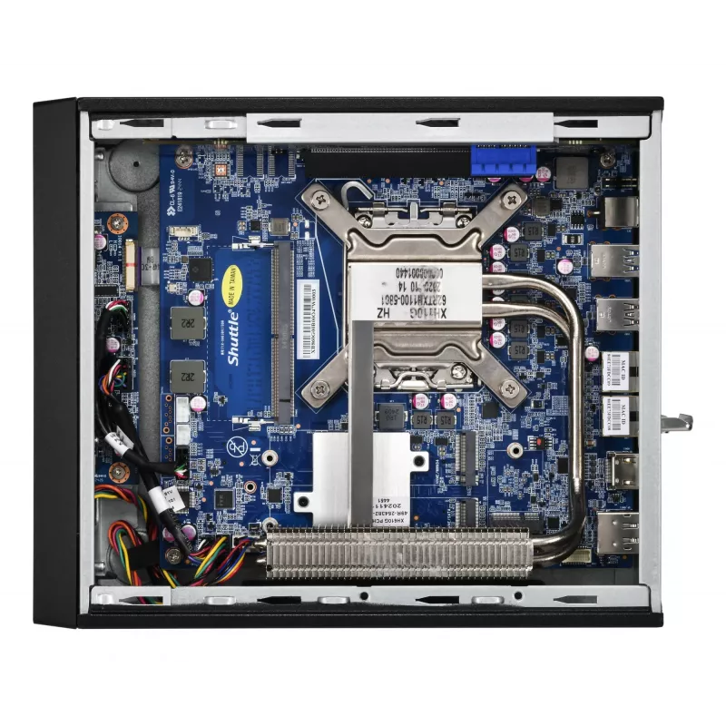 Shuttle XPC slim Barebone XB860G2 - S1851, Intel B860, 1xDP, 2xHDMI, 2 PCIe lizdai (1x 16X ir 1x X1), 2x Intel LAN (1G + 2.5G), 8x USB, 3x M.2, 24/7 nuolatinis darbas