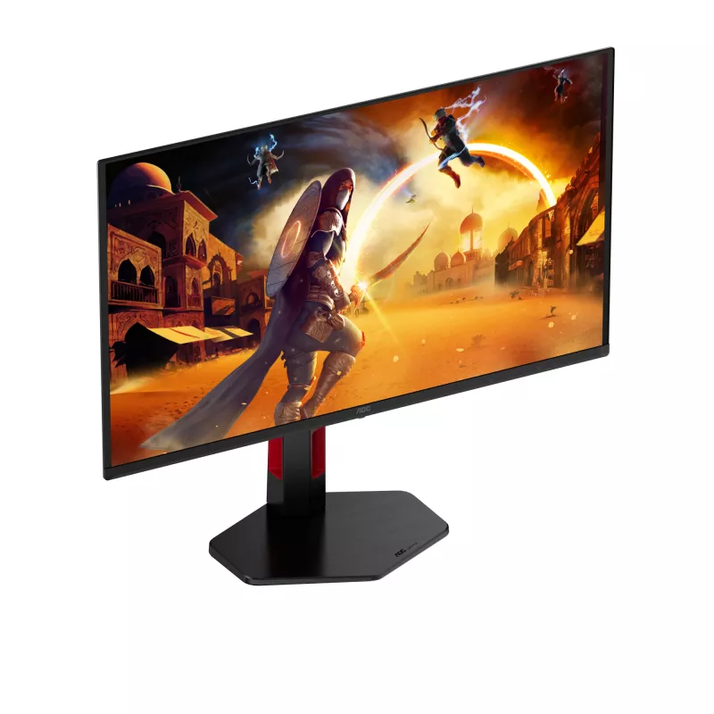 AOC G4 Q27G4ZDR kompiuterio monitorius 67,3 cm (26,5 colio) 2560 x 1440 pikselių Quad HD QD-OLED juodas, raudonas