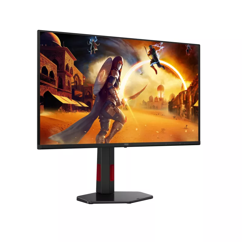 AOC G4 Q27G4ZDR kompiuterio monitorius 67,3 cm (26,5 colio) 2560 x 1440 pikselių Quad HD QD-OLED juodas, raudonas
