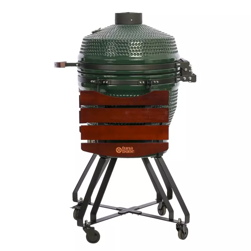 TARGUS Kamado Pro 22 col. M (TunaBone) – keraminis kamado su 22 colių kepimo paviršiumi, žalias
