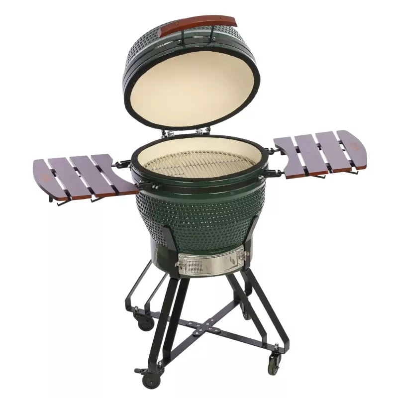 TARGUS Kamado Pro 22 col. M (TunaBone) – keraminis kamado su 22 colių kepimo paviršiumi, žalias