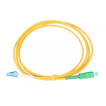 Patchcord Extralink SC/APC–LC/UPC vienmodis G.652D 3 mm simplex, 1 m