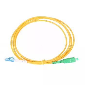 Patchcord Extralink SC/APC–LC/UPC vienmodis G.652D 3 mm simplex, 1 m