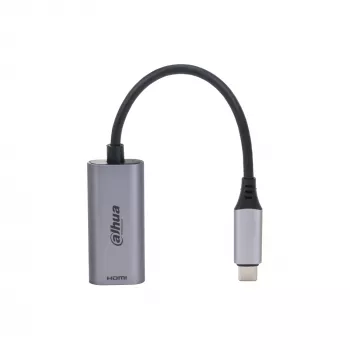 Dahua Technology USB 3.1 Type-C į HDMI adapteris, USB Type-C, HDMI A tipo (standartinis), vyriškas, vyriškas, tiesus, tiesus