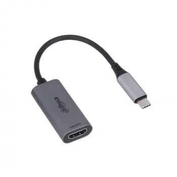 Dahua Technology USB 3.1 Type-C į HDMI adapteris, USB Type-C, HDMI A tipo (standartinis), vyriškas, vyriškas, tiesus, tiesus