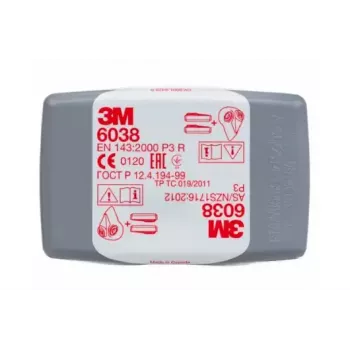 Dujų ir garų kasetė 3M 6038 P3 filtravimas 80 vnt.