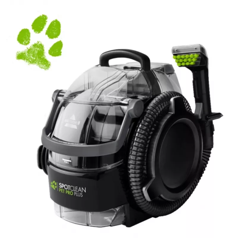 Bissell SpotClean Pet Pro Plus nešiojamas kilimų ir apmušalų valiklis, juodas/skaidrus