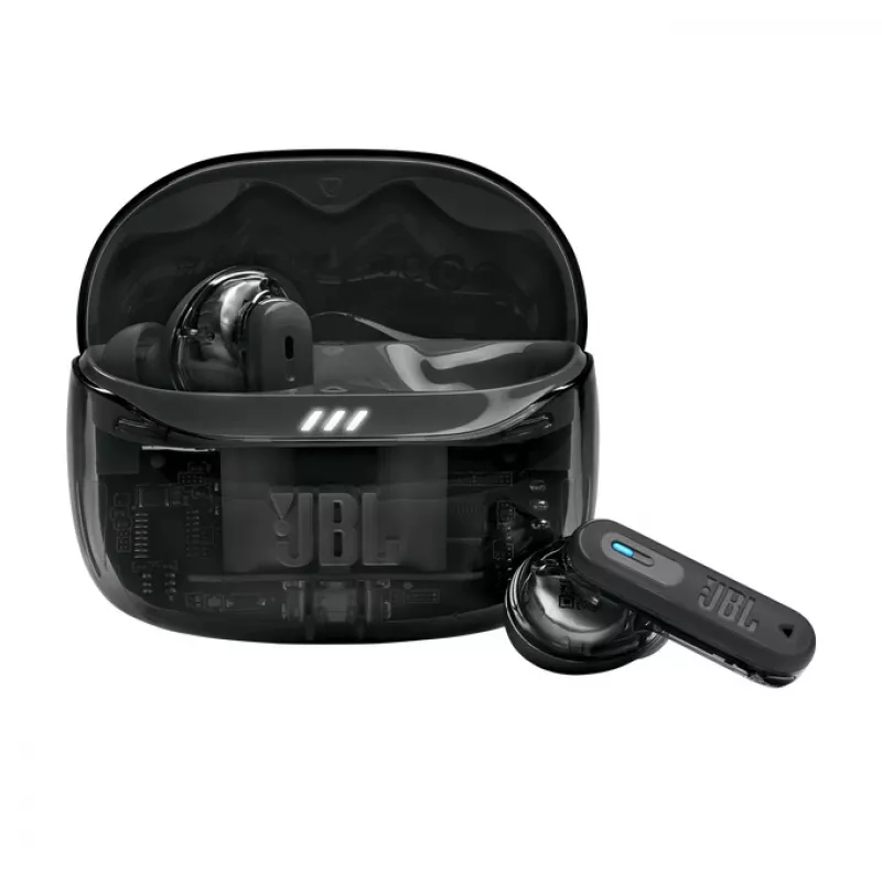 JBL Tune Beam 2 Ghost Edition belaidžiai ausinukai į ausį, muzika/kasdienis naudojimas, juodi