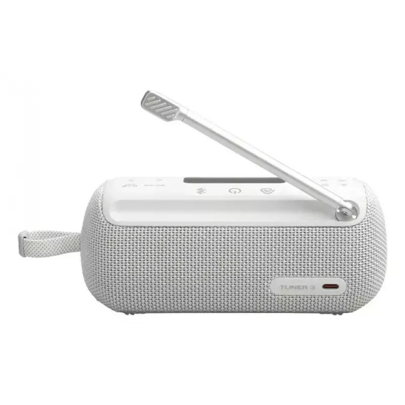 JBL Tuner 3 nešiojamasis DAB/FM radijas, baltas