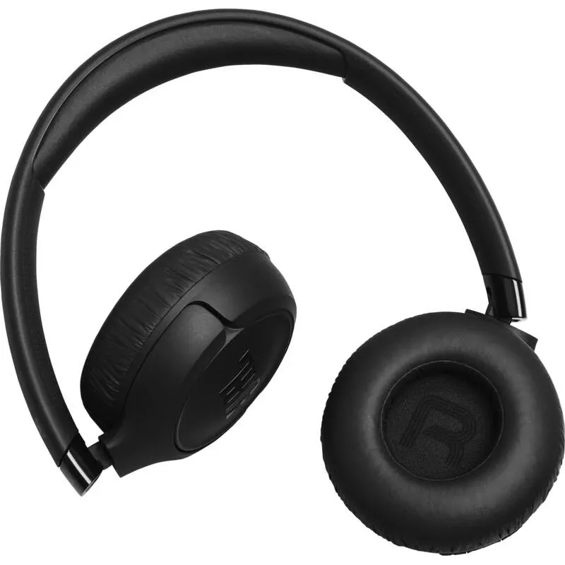 JBL Tune 680NC ausinės belaidės ir laidinės, ant ausų, su mikrofono funkcija, juodos