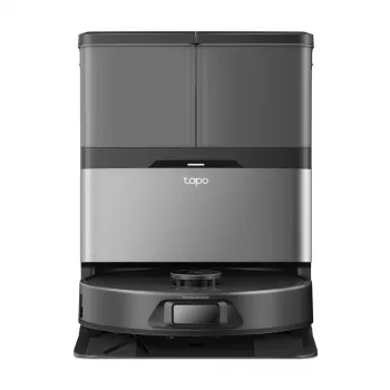 Robotinis siurblys TP-Link Tapo RV50 Pro Omni — 0,28 L dulkių talpa, 5200 mAh baterija, bazinė stotis su 3 L dulkių talpa