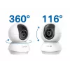 TP-LINK Tapo C250 | PTZ belaidė namų apsaugos kamera su AI | 8 MP | 4mm/F1.6 | H.265 | MicroSD iki 512 GB